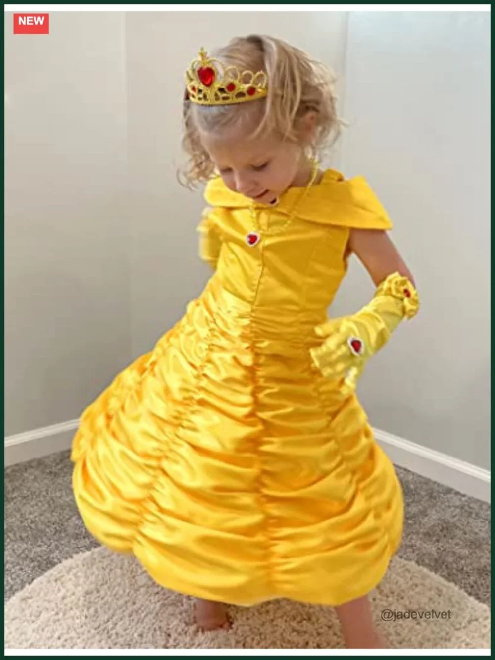 Princess Costume Dress for Girls Halloween Cosplay Party Outfit Short Sleeve